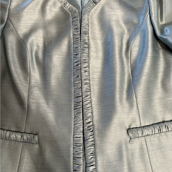 NWT Kasper Women’s 3 Piece Skirt Set Size 14 Petite Turquoise/Light Green - Picture 9 of 16